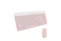 Logitech MK470 Slim Combo Teclado + Ratón Inalámbricos Rosado