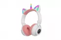 Kinsi STN27 Auriculares Inalámbricos Bluetooth RGB Unicornio Blancos