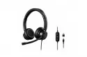 Auriculares TnB ACTIV200S con cable USB-A y USB-C, micrófono, negros