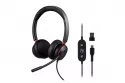 Auriculares TnB ACTIV 400S con cable USB-A y USB-C para Teams, negros