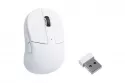 Ratón Keychron M4 inalámbrico, Bluetooth y USB-C 30000 DPI blanco, 6 botones