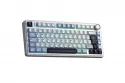 Teclado Aula F75 Gaming Mec&aacute;nico Inal&aacute;mbrico RGB Hot-Swap LEOBOG Reaper Glacier Blue