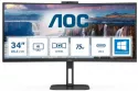 AOC CU34V5CW 34" LED UltraWide WQHD 100Hz FreeSync Webcam USB-C Curva