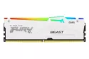 Kingston Fury Beast RGB 32GB DDR5 6000MHz CL30 Blanca - Memoria RAM