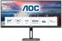 AOC V5 U34V5C/BK 34" LCD UltraWide QHD 100Hz FreeSync USB-C