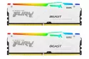 Kingston Fury Beast RGB 32GB (2x16GB) DDR5 6000MHz CL30 Blanca - Memoria RAM