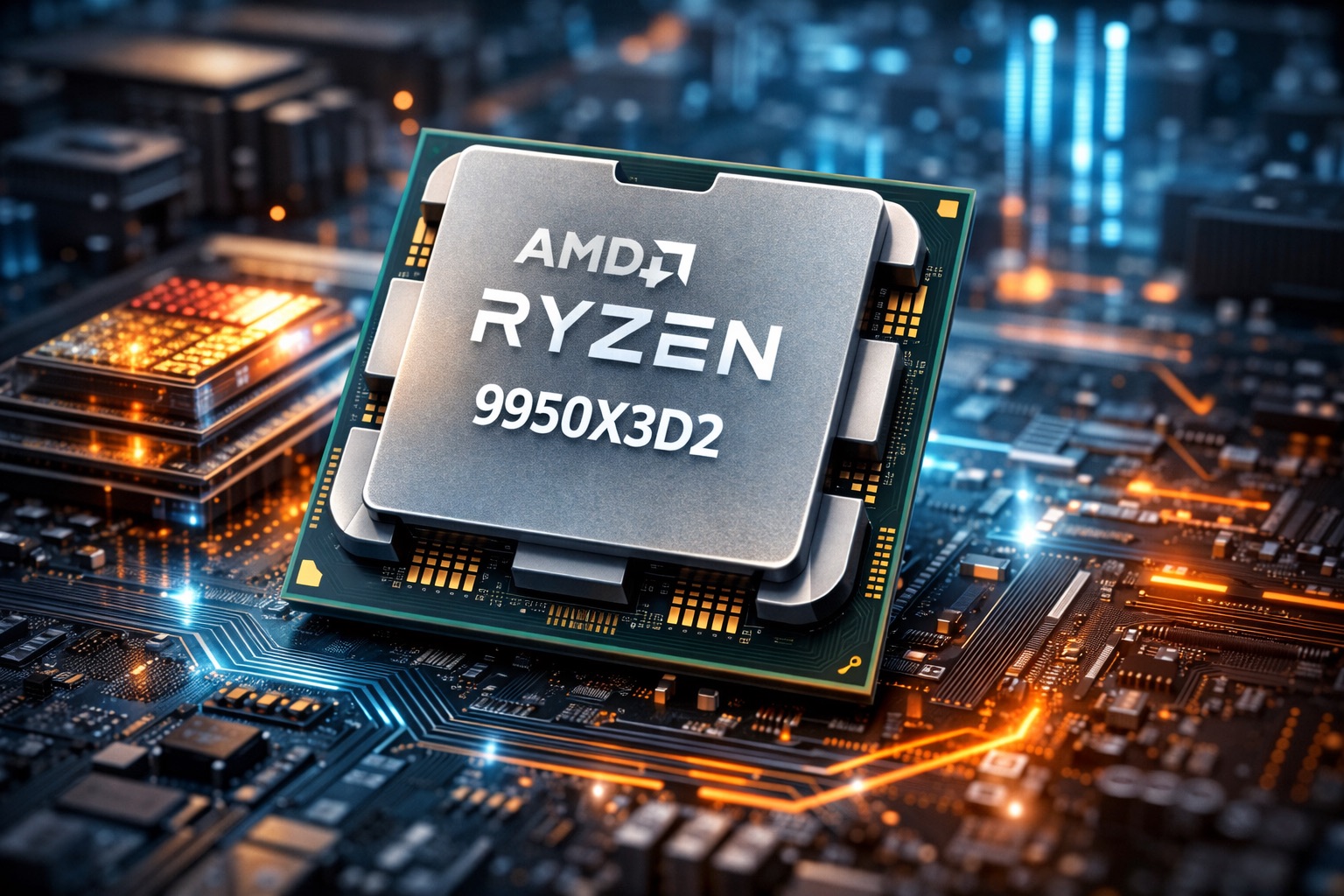 AMD apunta a un Ryzen 9 9950X3D2 con 16 núcleos y 192 MB de caché L3 al apostar por un diseño X3D doble