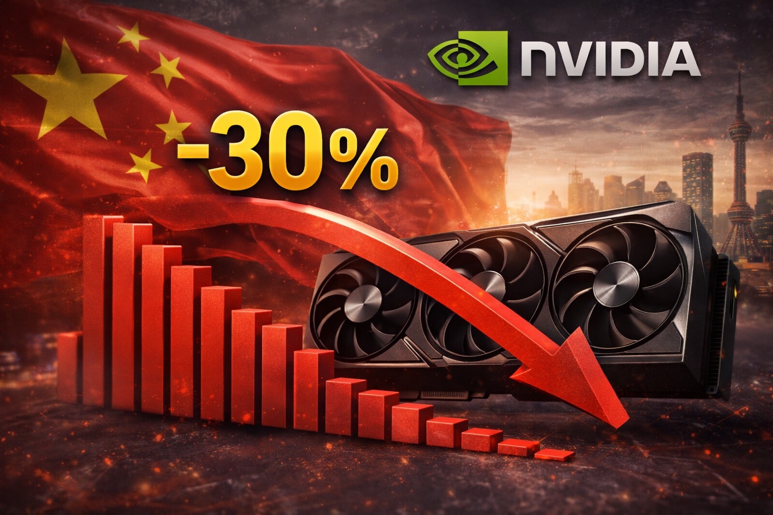NVIDIA recorta un 30 % el suministro de GPUs a China en el arranque de 2026 y el mercado ya huele la subida