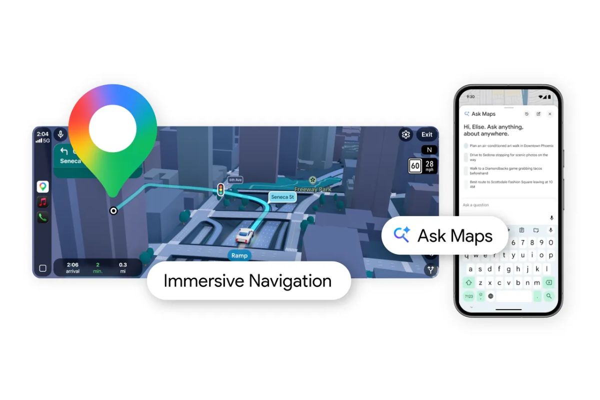 Google Maps renueva la navegación por primera vez en una década: vista 3D, indicaciones naturales y un asistente que entiende lo que preguntas