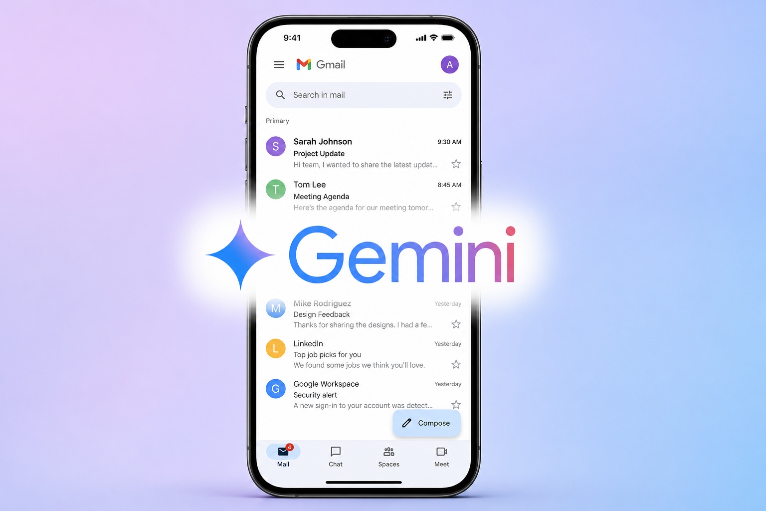 Google prueba Gmail Live en móviles y sigue extendiendo Gemini por todo su ecosistema, ahora también dentro del correo
