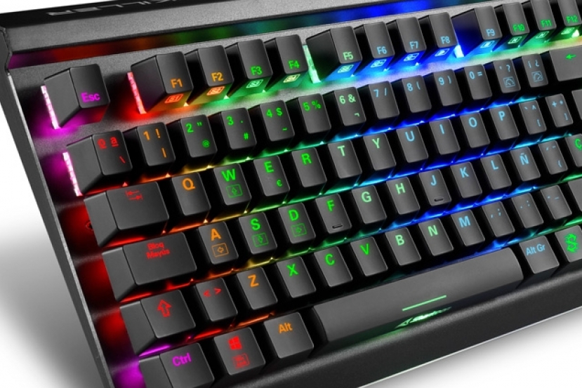 Teclado Mecánico Sharkoon SKILLER SGK60 RGB USB-C ES Switch Rojo