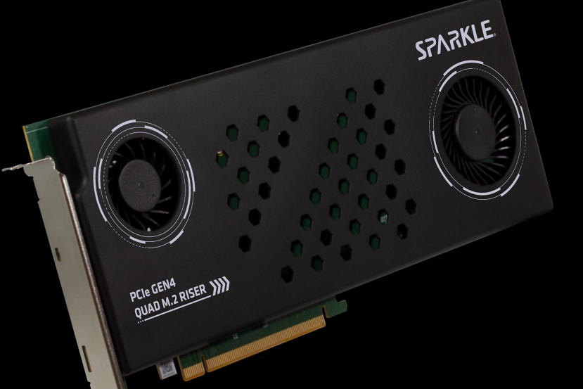 Sparkle lanza una tarjeta que añade 4 ranuras SSD M.2 PCIe 4.0 a tu PC