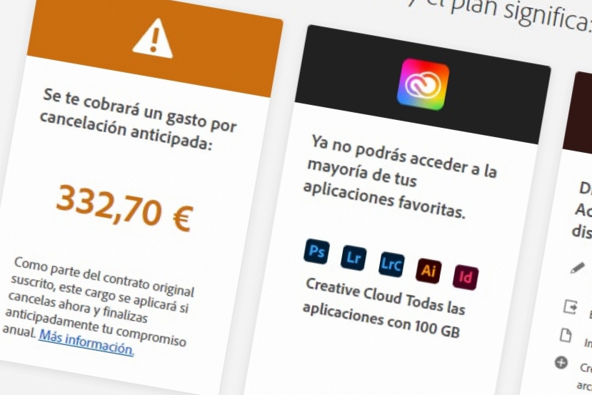 La FTC estadounidense demanda a Adobe por Engañar a los Consumidores e intentar cobrarles la cancelación de los planes Cloud