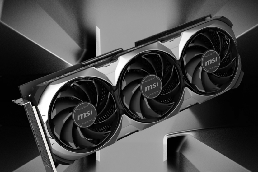 Vista una MSI RTX 4070 Ti SUPER VENTUS 3X con una GPU AD102-225 en lugar de la AD103-275