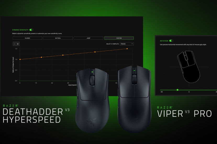 Razer añade las funciones de Inclinación y Sensibilidad Dinámica a dos de sus ratones para e-sport