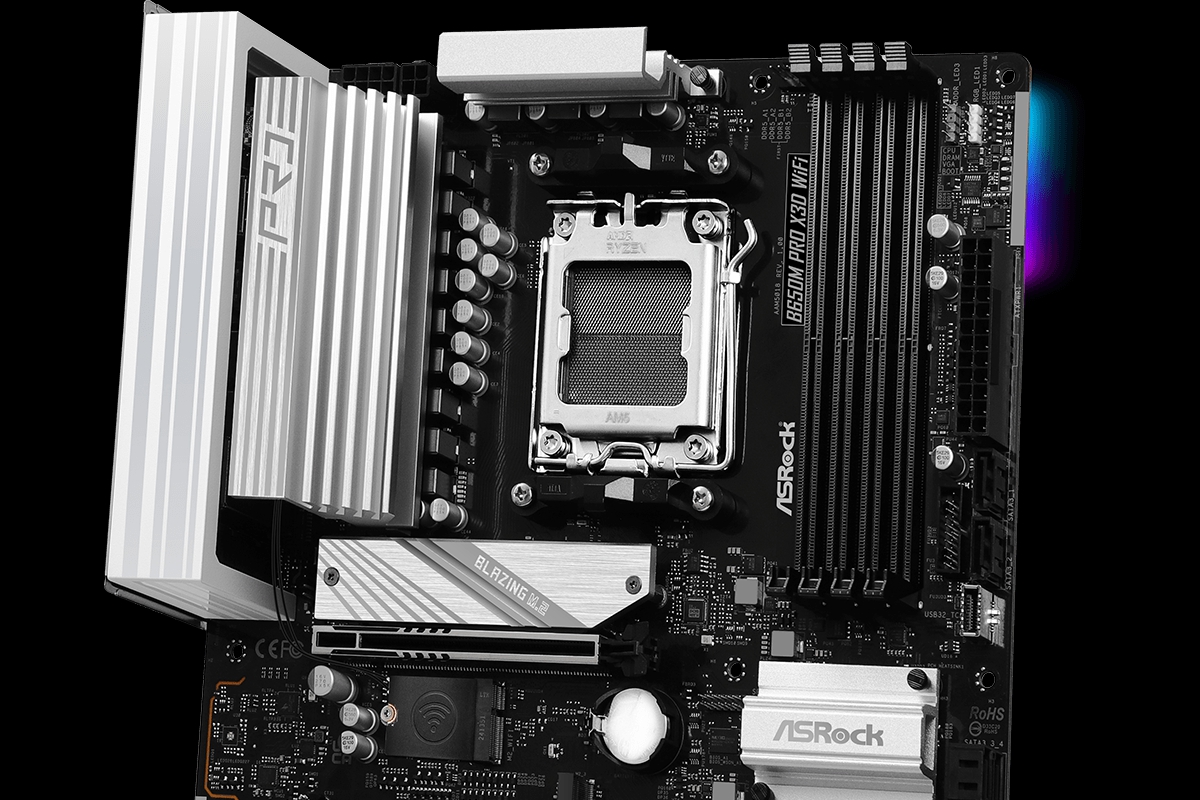 ASRock ha añadido a su catálogo las placas B650M PRO X3D y su