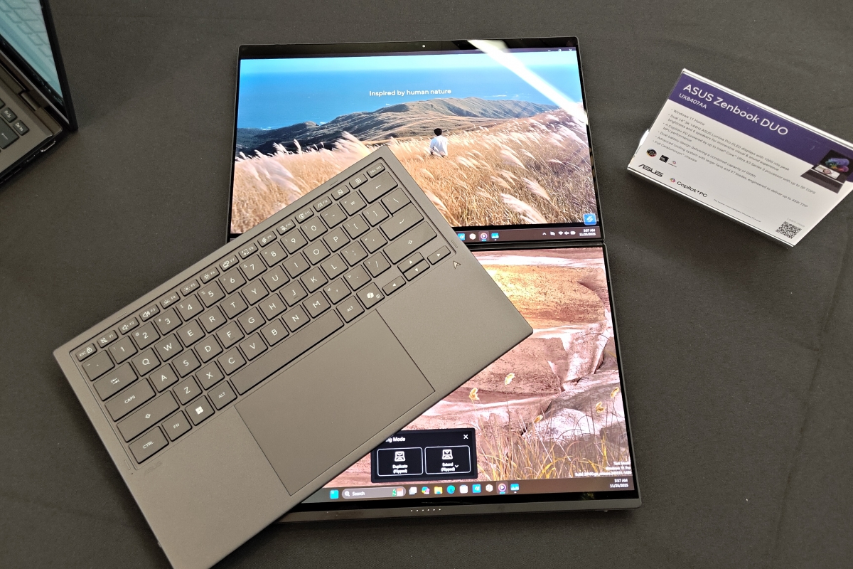 El ASUS Zenbook Duo se refina en 2026: chasis de Ceraluminum, bisagra invisible y doble pantalla OLED sin apenas marco