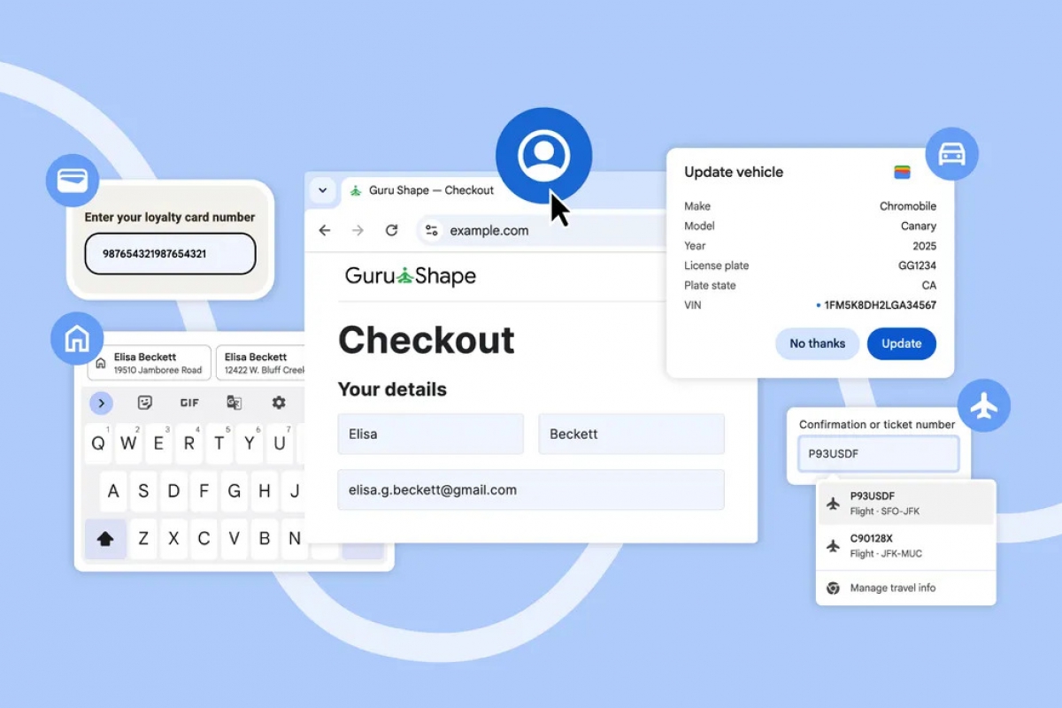 Se acabó buscar el número de vuelo o la tarjeta de fidelización: Chrome automatiza el tedioso proceso de rellenar formularios
