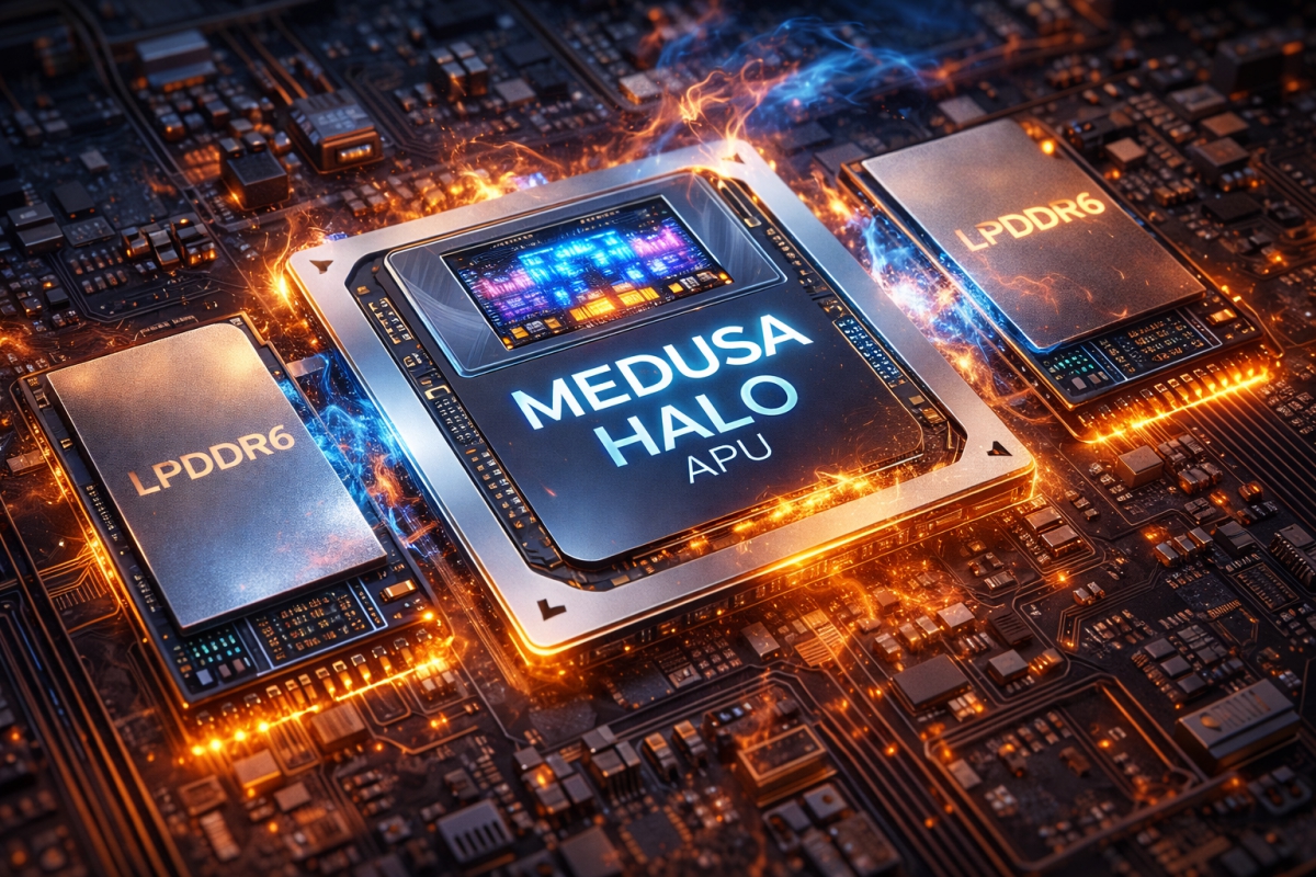 Los AMD Medusa Halo contarán con memoria LPDDR6 y un bus de 384 bits