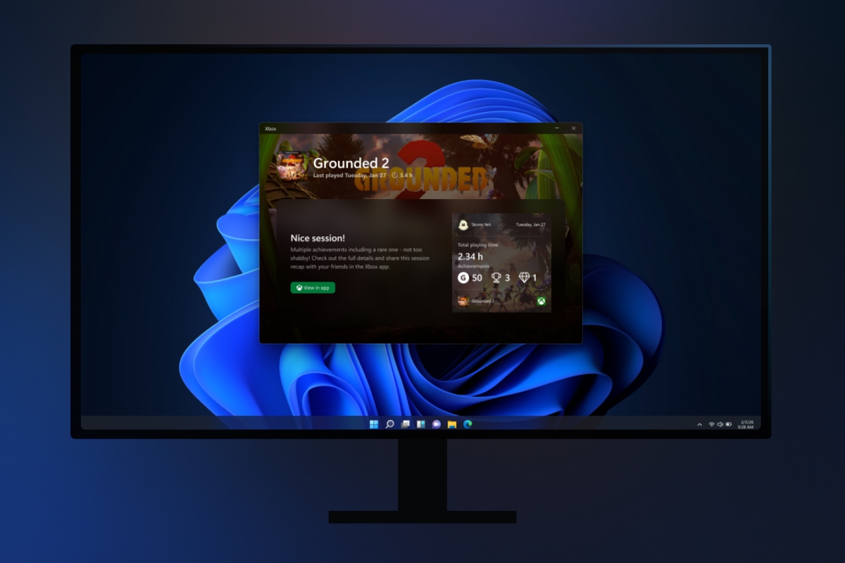 La App Xbox para PC ofrecerá resúmenes de las partidas con capturas de pantalla y momentos destacados