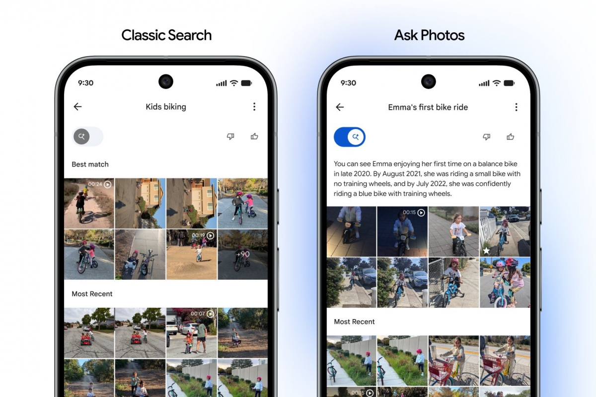 Google añade un botón para desactivar la IA en las búsquedas de Google Photos: a veces la tecnología de antes es mejor