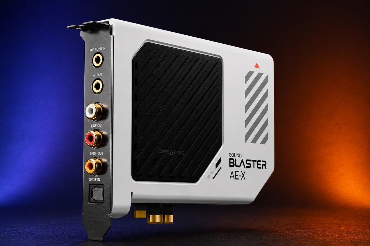 Creative lanza la Sound Blaster AE-X, una tarjeta de sonido PCIe con DAC ESS, 130 dB de SNR y reproducción de 32 bits a 384 kHz