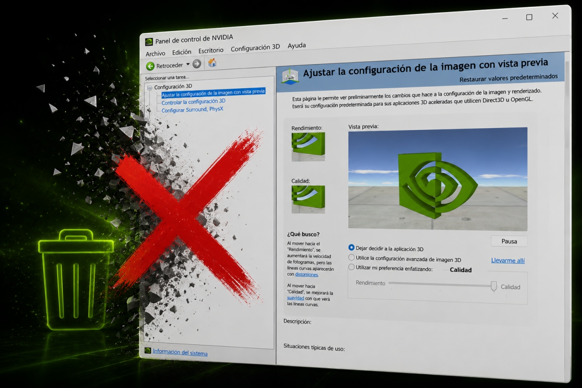 El histórico Panel de Control de NVIDIA deja paso definitivo a la NVIDIA App