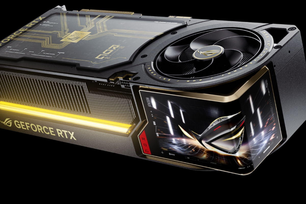 ASUS ROG Astral GeForce RTX 5090 Edition 20: la impresionante tarjeta gráfica de 5 slots con pantalla curva y 4 ventiladores