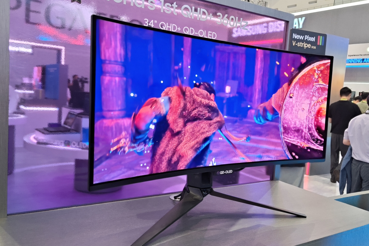 Samsung Display presenta en Computex el primer panel QD-OLED del mundo con 4K y 360Hz a la vez