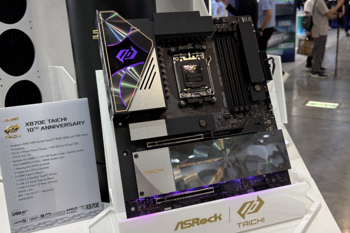 ASRock nos muestra su catálogo AM5 con placas X870E, X870, B850 y B650 al calor del décimo aniversario de Taichi