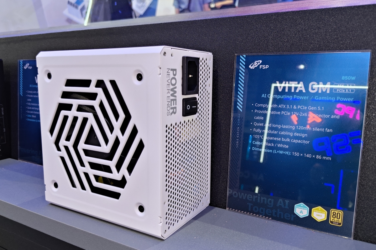 Un ventilador silencioso de 120 mm, diseño modular y 850 W para la nueva VITA GM de FSP