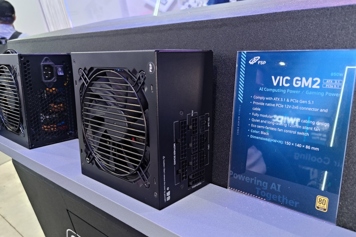 La FSP VIC GM2 llega con 850 W, modo semi-fanless y diseño modular como nueva fuente Gold