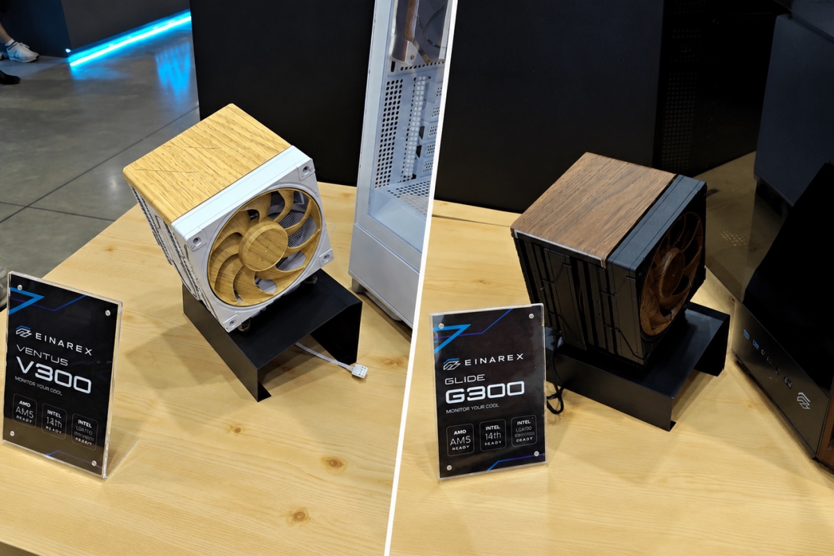 Einarex muestra el Glide G300 y el Ventus V300 con acabado de madera en el Computex 2026
