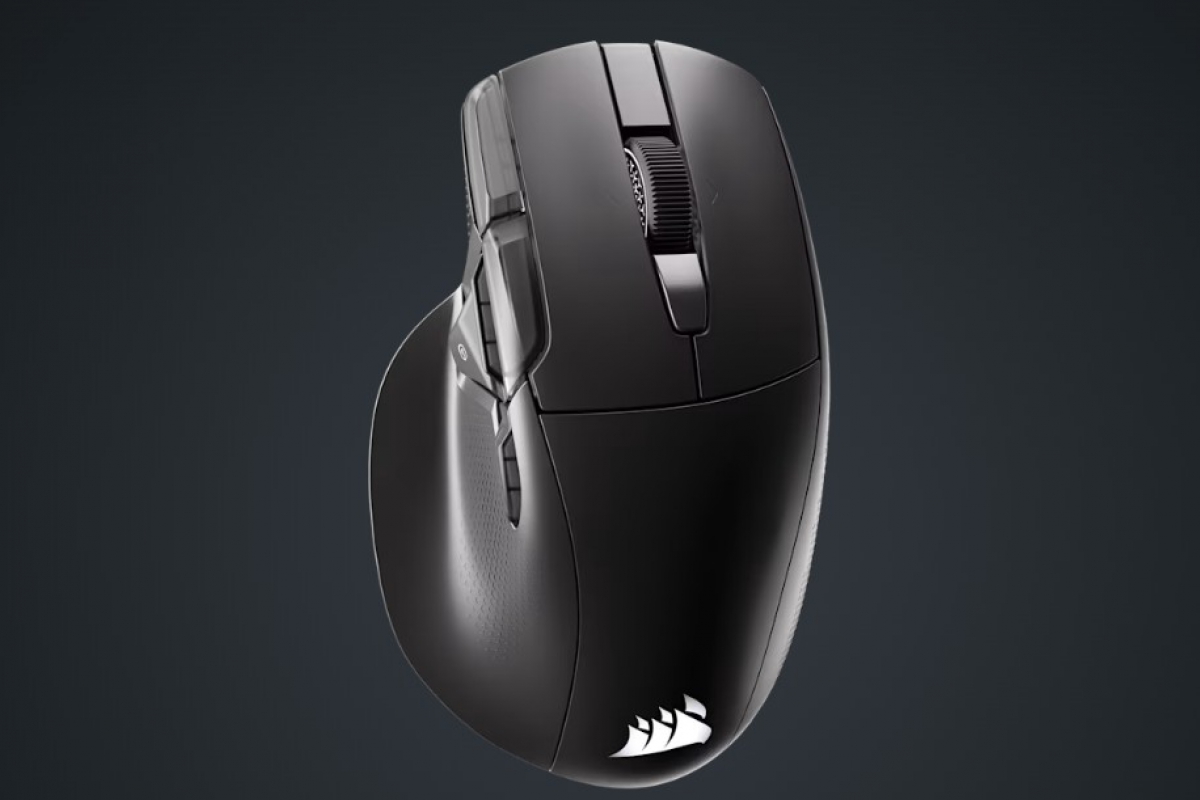 El Corsair NIGHTSWORD v2 WIRELESS SD llega con 33.000 DPI, 8.000 Hz y un botón dedicado para lanzar Stream Deck