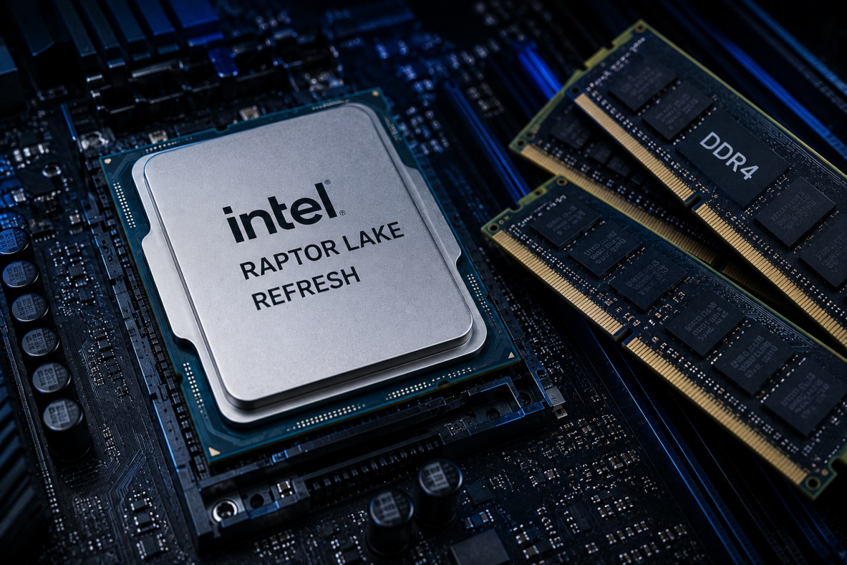 Los Intel Raptor Lake Next para portátiles llegarán para aprovechar el stock de memoria DDR4