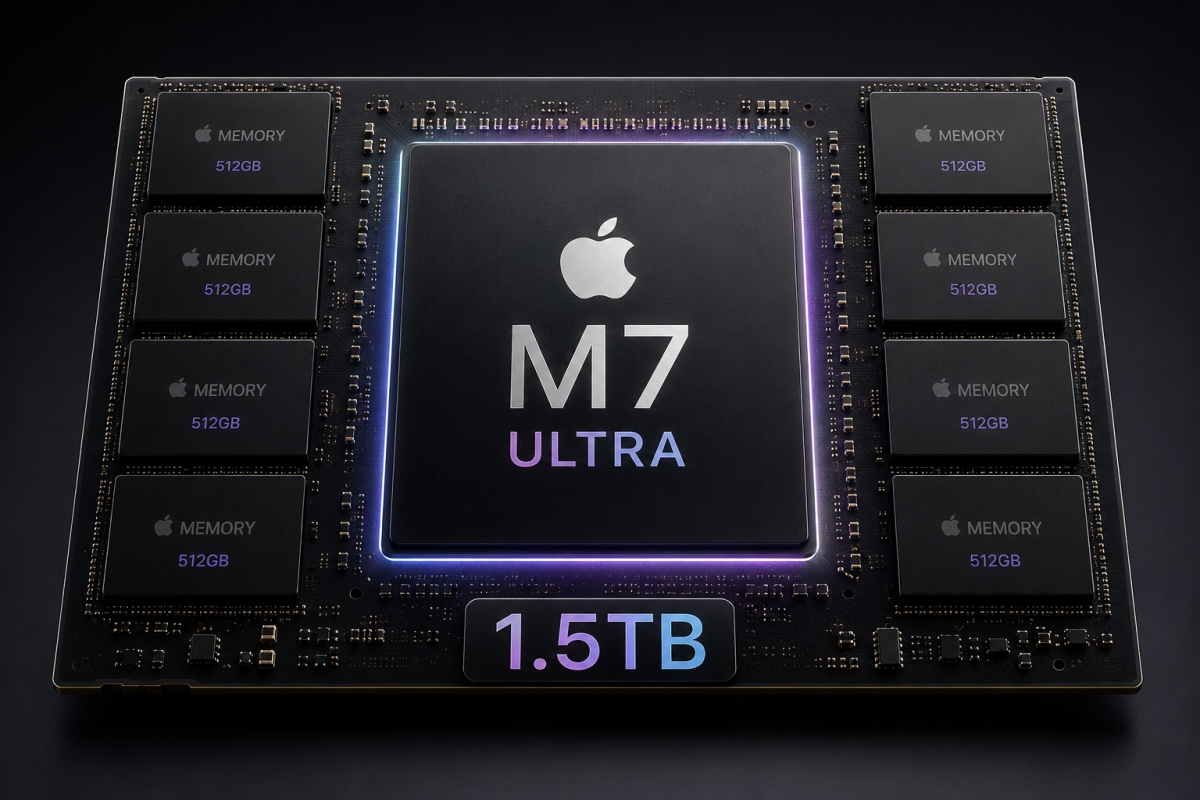El Apple M7 Ultra podría llegar con hasta 1,5 TB de memoria unificada