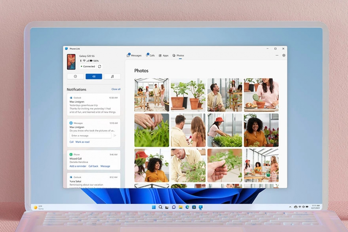 Microsoft prepara una integración más profunda del móvil en Windows 11 con mensajes, portapapeles y controles desde la barra de tareas