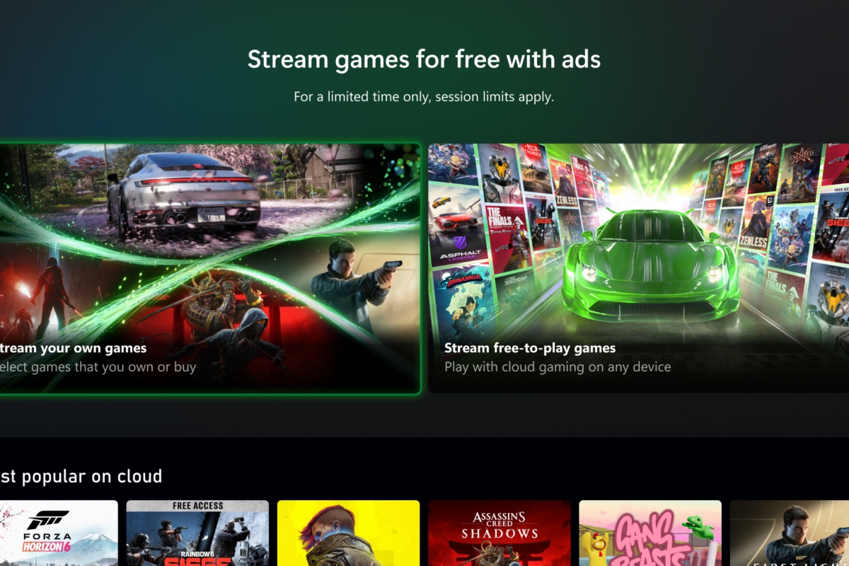 Microsoft prueba un Xbox Cloud Gaming gratuito a cambio de ver anuncios disponible en el canal Insiders