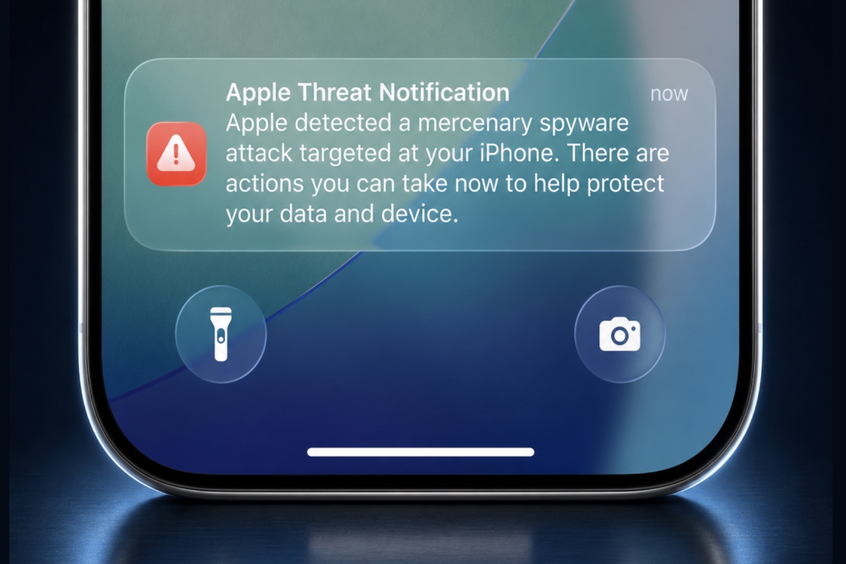 Apple cambia el canal de sus avisos de spyware mercenario y ahora aparecen directamente en la pantalla de bloqueo del iPhone