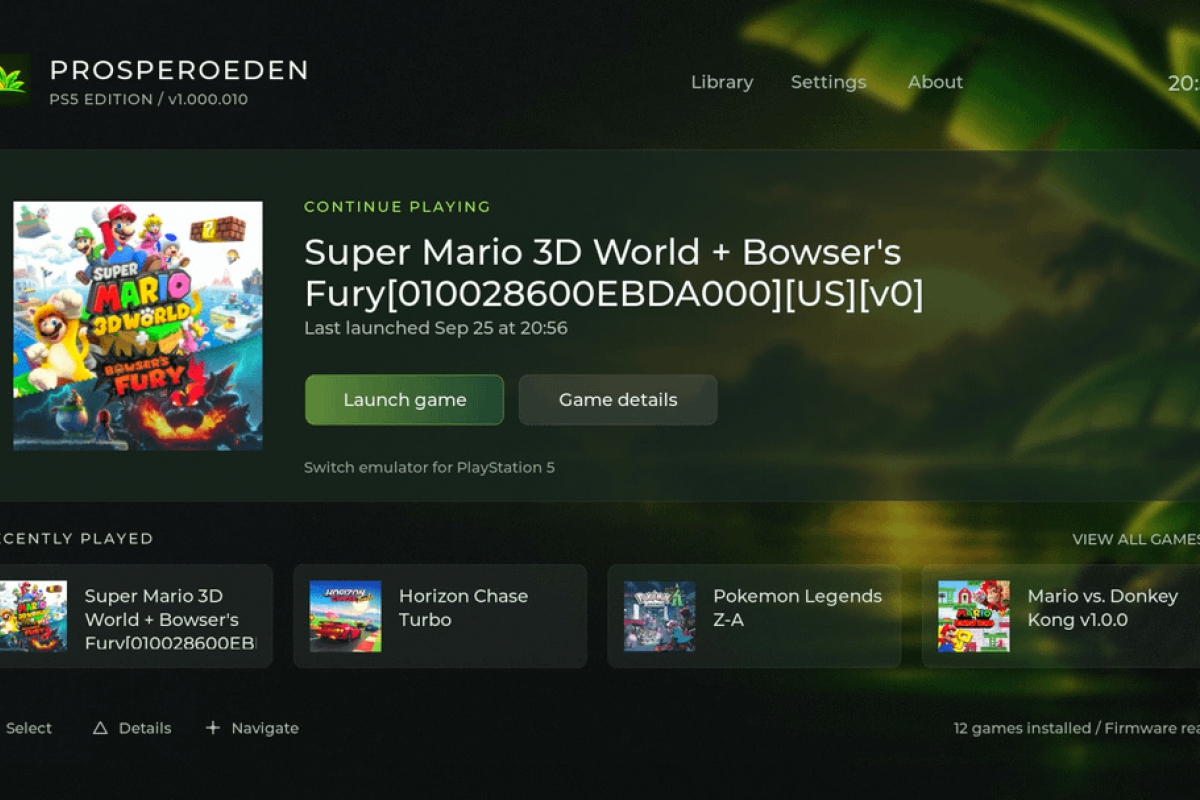 Smitch Router ProsperoEden es el emulador de Nintendo Switch para PS5 en versión ...