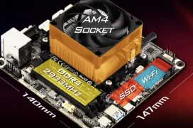 ASRock prepara el miniPC DeskMini X300M con una APU AMD de la serie 4000G "Renoir"
