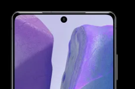 Un render del Samsung Galaxy Note 20 muestra una pantalla sin curvas a los laterales