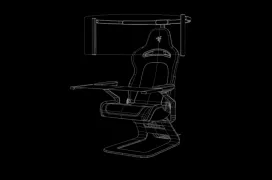 La última silla gaming de Razer equipa una enorme pantalla OLED enrollable de 60 pulgadas