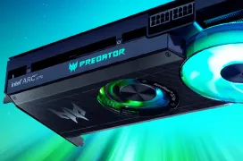 Nueva tarjeta gráfica Acer Intel Arc A770 Predator BiFrost que incluye ventilador y turbina como refrigeración