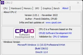 CPU-Z añade compatibilidad con los Intel Raptor Lake-H para portátiles en la última actualización