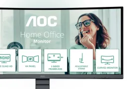 La nueva serie de monitores AOC P3 incluye Webcam inclinable y dock USB-C con KVM integrado