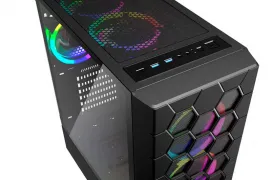 Sharkoon presenta su nueva caja RGB Hex con panel frontal de malla en forma de hexágono y 6 ventiladores preinstalados