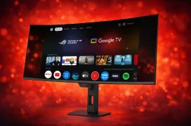 ASUS mete Google TV en un monitor gaming OLED ultrapanorámico y convierte la pantalla en un “todo en uno”