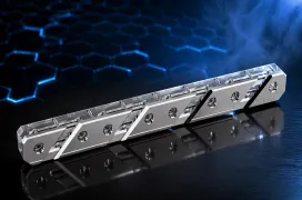 Alphacool presenta el Apex Manifold 360, una distro plate compacta para ordenar mejor los bucles de refrigeración líquida
