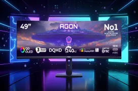 AOC lleva a Gamescom un monitor QD-OLED de 48,9 pulgadas, 5.120 x 1.440 píxeles y 240 Hz